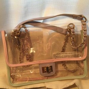 Forever 21 Women's vinyl Clear shoulder bag